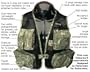 Aqua Design Light Weight Multi-pocket Camouflage Fishing Travel Lite Vest Willow Green Color, Medium
