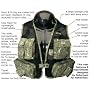 Aqua Design Light Weight Multi-pocket Camouflage Fishing Travel Lite Vest Willow Green Color