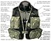 Aqua Design Camo Light Weight Shortie Multi-pocket Green Camouflage Fly Fishing / Photographer Vest