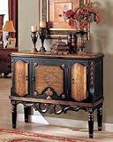 IMAGE OF Console Table Golden and Black Finish