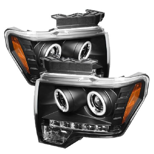 Spyder Auto Ford F150 Black CCFL LED Projector Headlight