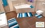 SKY Badematte Palermo - 5 Gr��en w�hlbar - 60x50cm - �ko-Tex 100 zertifiziert