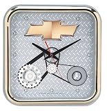 Square Wall Clock w/ Logo - Ford w/ Pulleys