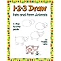 1-2-3 Draw: Pets and Farm Animals - A Step by Step Guide (1-2-3 Draw Series)