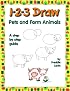 1-2-3 Draw Pets and Farm Animals (123 Draw)