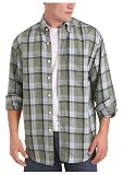 Nautica Men's Sportswear Short-Sleeve Plaid Linen Woven Shirt