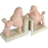 Cast Iron Pink Poodle Bookends