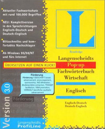 Pop-up Fachw�rterbuch: Wirtschaft Englisch-Deutsch - Version 3.0