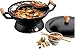 Petra WOK 45.00 Party-Wok, Heizsockel mit emaillierter Pfanne, Temperaturregler Schwarz