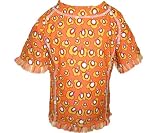 MaxOut UPF 50+, UV Protective Girl's Allover Short Sleeve Rashguard (Swim Shirt) for Infants & Toddlers (Sizes 6mos-4T)