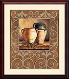 IMAGE OF Vases with Olives Framed Art Print by Andres Gonzales, 27.40 in. x 31.27 in. Framed