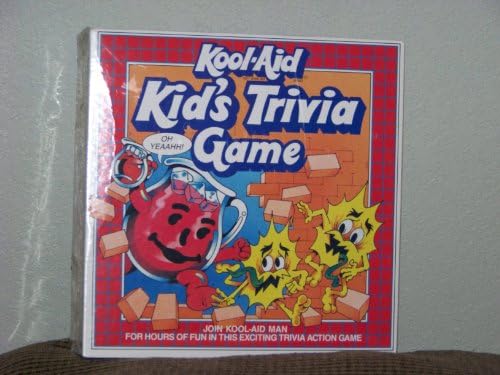 Kool Aid Kids's Trivia Game Board 1985 Family Game