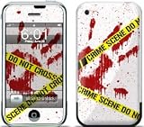 Crime Scene Revisited Design Protective Skin Decal Cover Faceplate for Apple iPhone (2G)