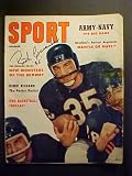 Rick Casares Chicago Bears Autographed December 1957 Sport Magazine, Autographed Color Photo & Autographed Note