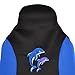 2 Pc Blue Dolphin 2 Tone Integrated High Back Seat Covers for CAR SUV Van