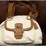COACH WHITE SOHO DOMED PEBBLED LEATHER HANDBAG NWT