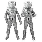Doctor Who "Silver Nemesis" Cyberleader and Cyberman Figure Set of 2