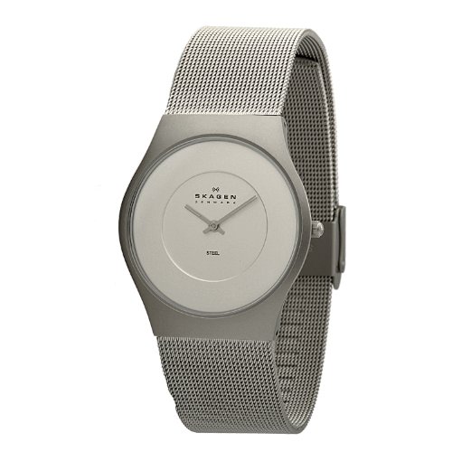Skagen Designs UK Herren-Armbanduhr Analog Edelstahl weiss 233XLSSS