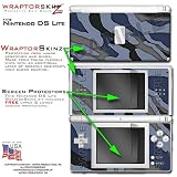 Nintendo DS Lite Camouflage Blue WraptorSkinz Skin Kit by TuneTattoozTM