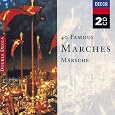 40 Famous Marches by Edward Elgar, Jean Sibelius, Johann II [Junior] Strauss, Charles Gounod, Richard [Classical] Wagner, George Frederick Handel, Giuseppe Verdi, Johann I [Senior] Strauss, Franz [Vienna] Schubert, Felix [1] Mendelssohn, Pyotr Il'yich Tchaikovsky, Sergey Prokofiev, Giacomo Meyerbeer, Hector Berlioz, Carl Nielsen, Ludwig van Beethoven, William [composer] Walton, Henry Purcell, Jeremiah Clarke, Carl Philipp Emanuel Bach