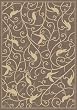 Outdoor Area Rug, Dynamic Rugs Piazza Collection Brown