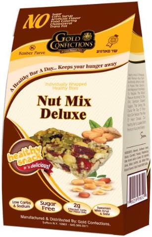 Gold Confections Nut Mix Deluxe Healthy Snack Bites, 4.5 Ounce (Pack of 3)