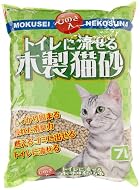 トイレに流せる木製猫砂 7L