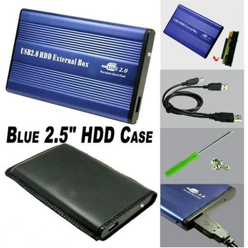 Childrens Toyshop  Electronics : MY-Link  2.5" USB2.0 IDE External Hard Drive Case Enclosure (Blue)