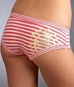 Juicy Couture Striped Boyshorts with Heat Pressed Logo Panty
