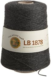 Lion Brand Yarn 470-159E LB 1878 Yarn, Charcoal Heather