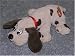 Original Newborn Pound Puppies: Gray Hound Dog w/ Black Spots