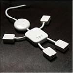 Little White Man USB 2.0 4-Port Ultra Mini Hub