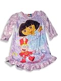 Dora The Explorer by Nick Jr. - Toddler Girls Long Sleeved Nightgown, Pink