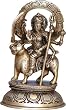 Hindu Goddess Durga Figurines Sitting on Lion 5 x 8 inches (durga005)
