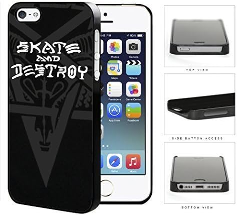 Skate And Destroy Star Beast And Horns Hard Plastic Snap On Cell Phone Case Apple iPhone 5 5s