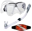 Cressi Big Eyes Snorkeling Dive Mask with 100% Dry Snorkel Set