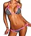 LOUISE MAELYS Womens Sexy Polka Dots Halter Bikini Swimsuit Beachwear Bathing Suit Outfits Polka Dot, Small