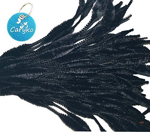 Caryko Fuzzy Bump Chenille Stems Pipe Cleaners, Pack of 100