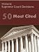 50 Most Cited US Supreme Court Decisions (50 Most Cited Cases) 50 Most Cited US Supreme Court Decisions (50 Most Cited Cases)