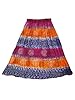 Bohemian Skirt Colorful Printed Long Gypsy Skirts for Womens