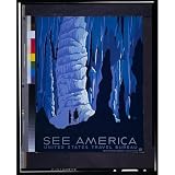 US Travel Bureau (See America, Cave) Art Poster Print - 11x17