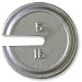 Rice Lake Cast Iron Painted Slotted Interlocking Calibration Weight, ASTM Class 7, U.S. Customary