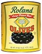 Roland Large Pitted Ripe Olives, 3-Pounds. 3-Ounces Can (Pack of 2)