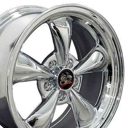 Wheel1x - Bullitt Style Replica Wheel Fits Mustang (R) - Chrome 17x8