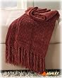 Grafton Redwood Chenille Sofa Throw Blanket By Ashley Furniture