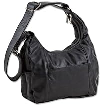 Hot Sale Concealed Carry Purse with LOCKING YKK zipper - conceals LARGE weapons-Black