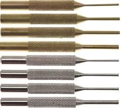 SE Punch Set, 8Pc 4 Brass 4 Chrome