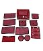 Kuber Industries Jewellery Kit / Make up Kit / Box with 12 pouches in Heavy Quilted Satin RS.899.00