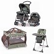 Chicco ADVKIT Matching Stroller System High Chair and Play Yard Combo Adventure