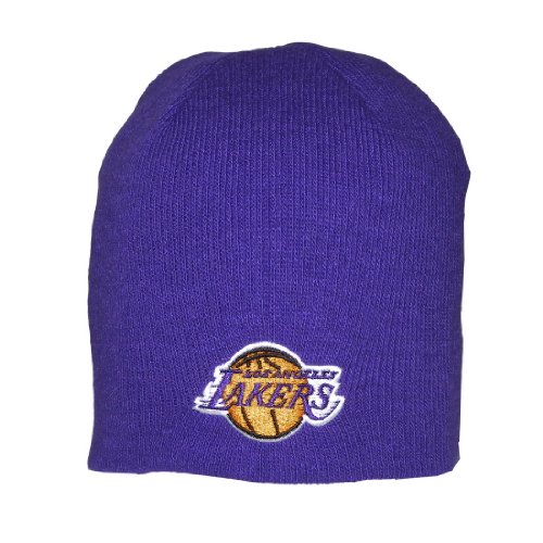 Adult NBA Los Angeles Lakers Warm Ski & Skate Beanie / Winter Hat - One Size Fits All - Purple